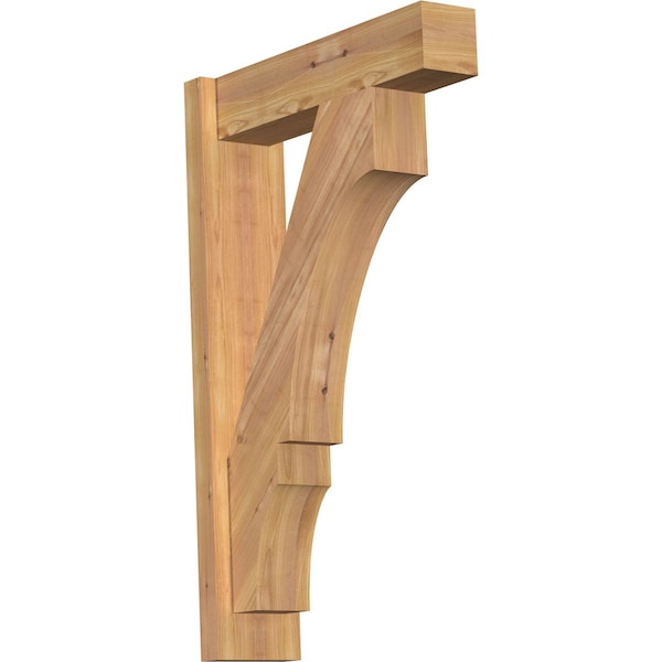 Ekena Millwork Balboa Block Smooth Outlooker, Western Red Cedar, 5 1/2"W x 20"D x 32"H OUT06X20X32BOA05SWR - main